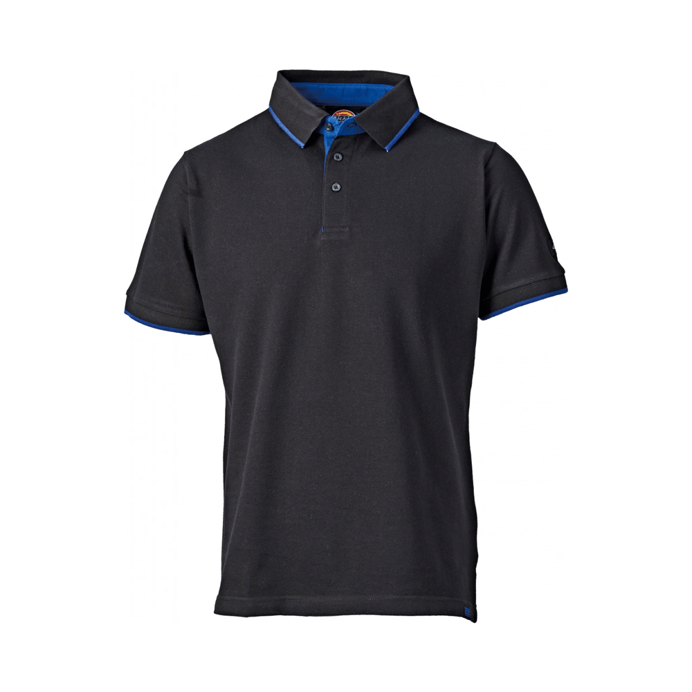 Dickies DT2000 Anvil Work Workwear Polo T-Shirt Black Small
