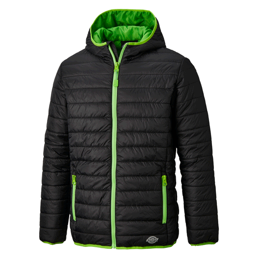 Dickies DT7024 22 Stamford Puffer Jacket Black/Lime Medium