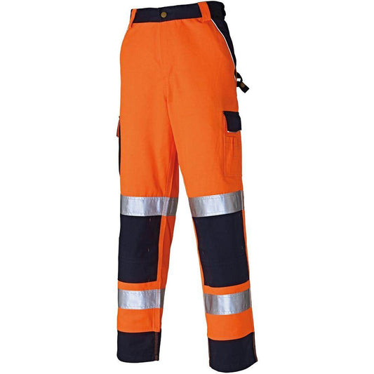 Dickies Industry Hi-Vis Trousers High Visibilty SA30035 Orange