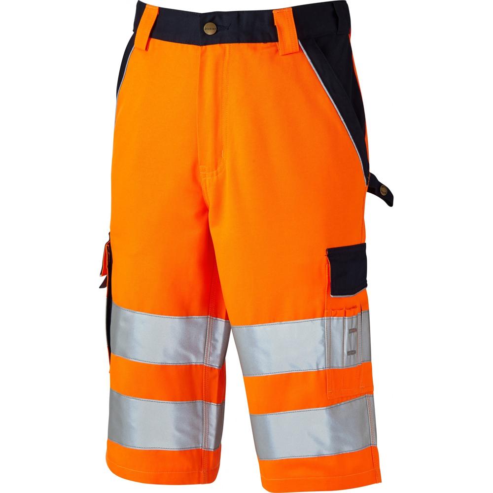 Dickies Industry Hi Vis Work Shorts SA30065 Orange 42"Waist
