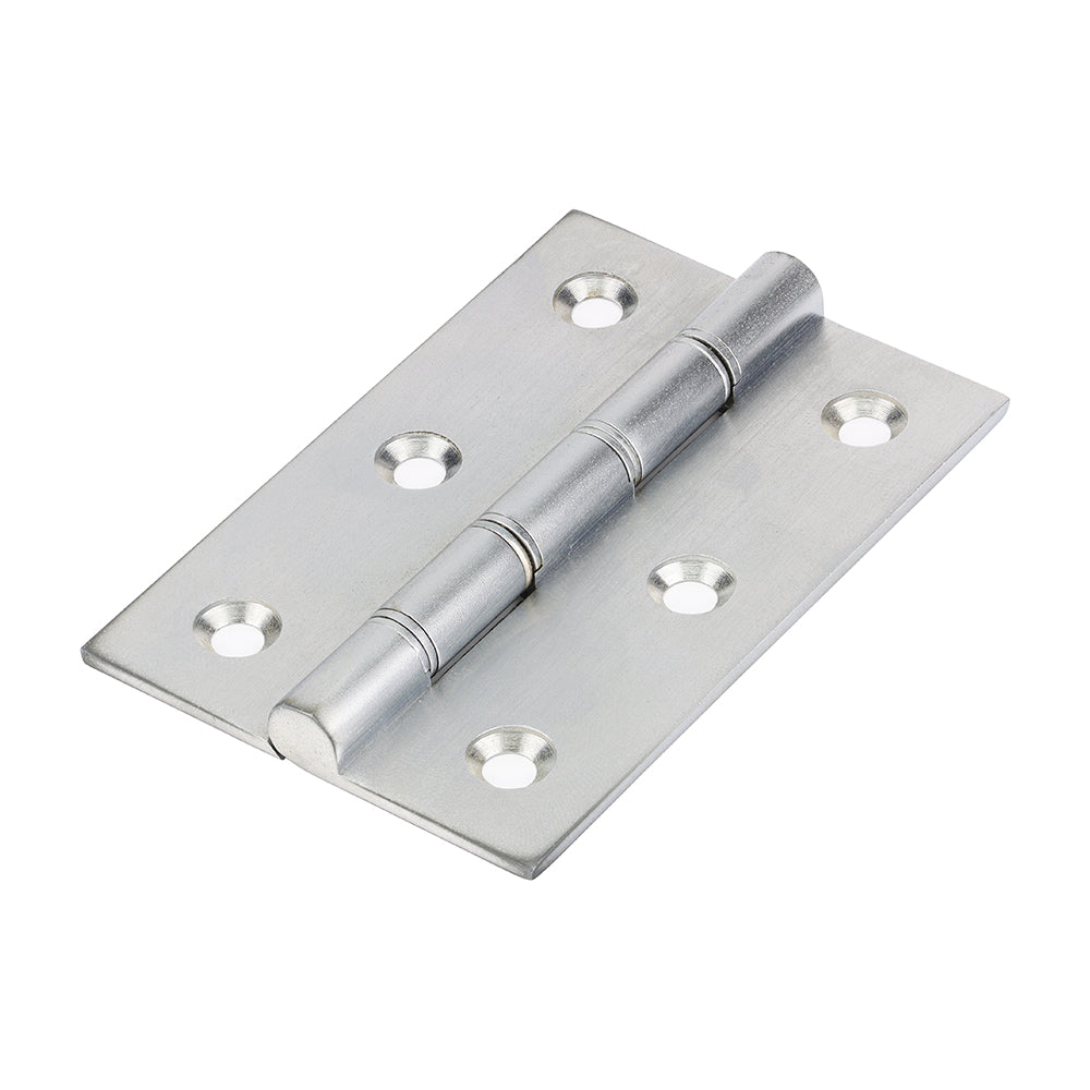 Double Steel Washered Hinges - Solid Brass - Satin Chrome