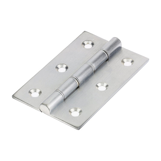 Double Steel Washered Hinges - Solid Brass - Satin Chrome