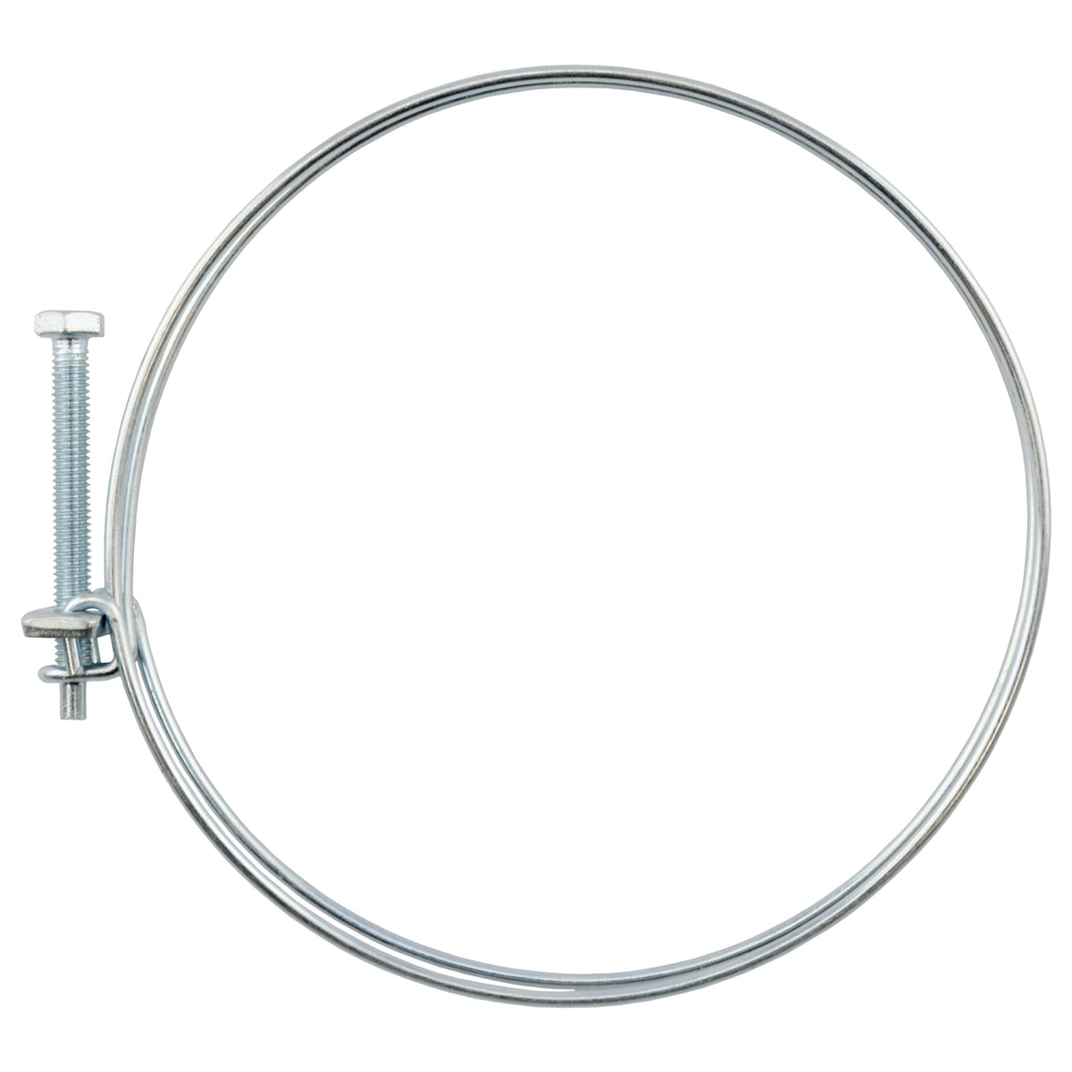 Double Wire Hose Clamp Galvanised 128mm-135mm