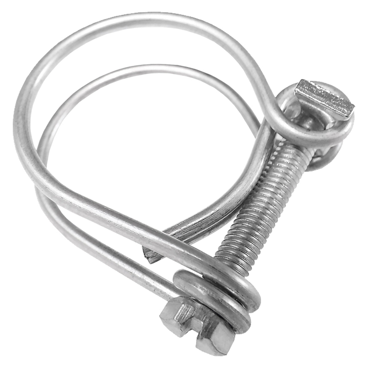 Double Wire Hose Clamp Galvanised 38mm-43mm