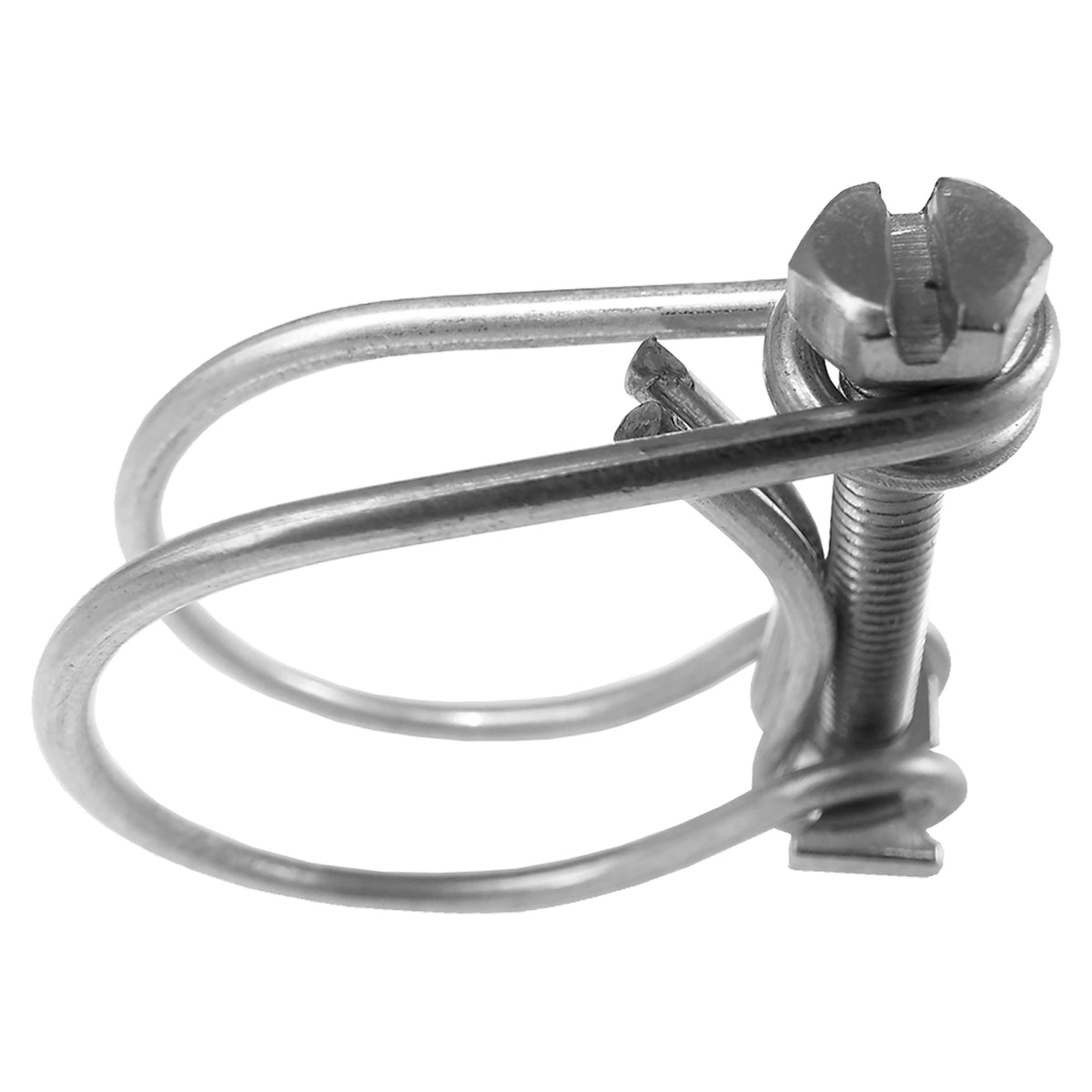Double Wire Hose Clamp Galvanised 118mm-125mm