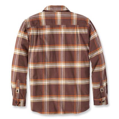 Carhartt 105945 Rugged Flex Relaxed Fit Midweight Flannel Long-Sleeve Plaid Shirt