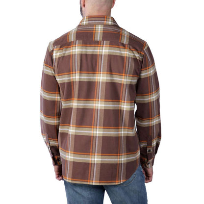 Carhartt 105945 Rugged Flex Relaxed Fit Midweight Flannel Long-Sleeve Plaid Shirt