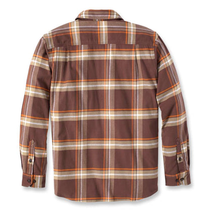 Carhartt 105945 Rugged Flex Relaxed Fit Midweight Flannel Long-Sleeve Plaid Shirt
