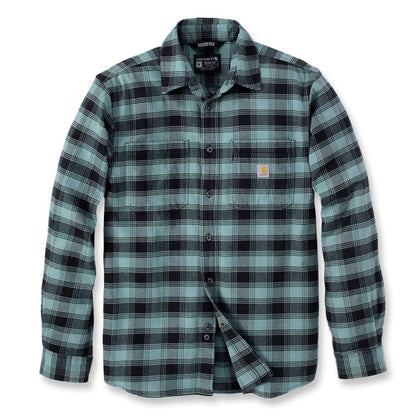 Carhartt 105945 Rugged Flex Relaxed Fit Midweight Flannel Long-Sleeve Plaid Shirt