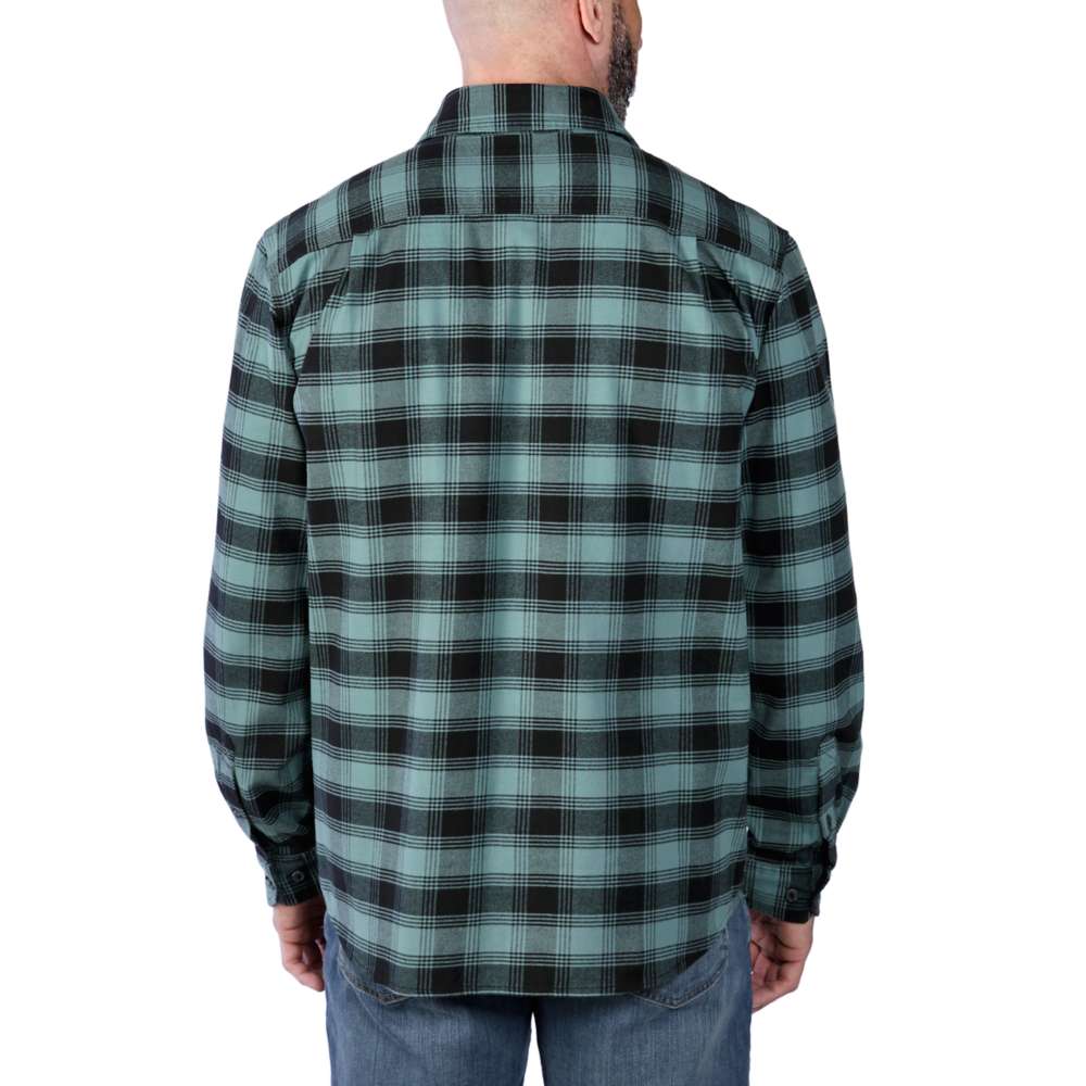 Carhartt 105945 Rugged Flex Relaxed Fit Midweight Flannel Long-Sleeve Plaid Shirt