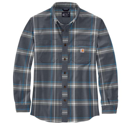 Carhartt 105945 Rugged Flex Relaxed Fit Midweight Flannel Long-Sleeve Plaid Shirt