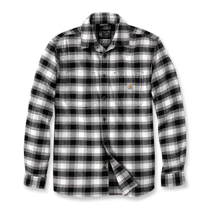 Carhartt 105945 Rugged Flex Relaxed Fit Midweight Flannel Long-Sleeve Plaid Shirt