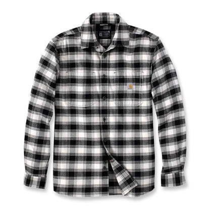 Carhartt 105945 Rugged Flex Relaxed Fit Midweight Flannel Long-Sleeve Plaid Shirt