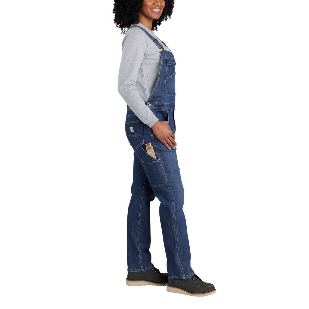 Carhartt 106002 Women's Rugged Flex Relaxed Fit Denim Bib Overall