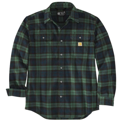 Carhartt 106356 Loose Fit Heavyweight Flannel Long-Sleeve Plaid Shirt
