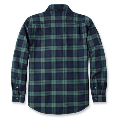 Carhartt 106356 Loose Fit Heavyweight Flannel Long-Sleeve Plaid Shirt