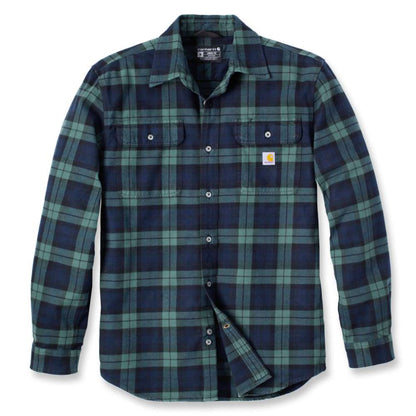 Carhartt 106356 Loose Fit Heavyweight Flannel Long-Sleeve Plaid Shirt