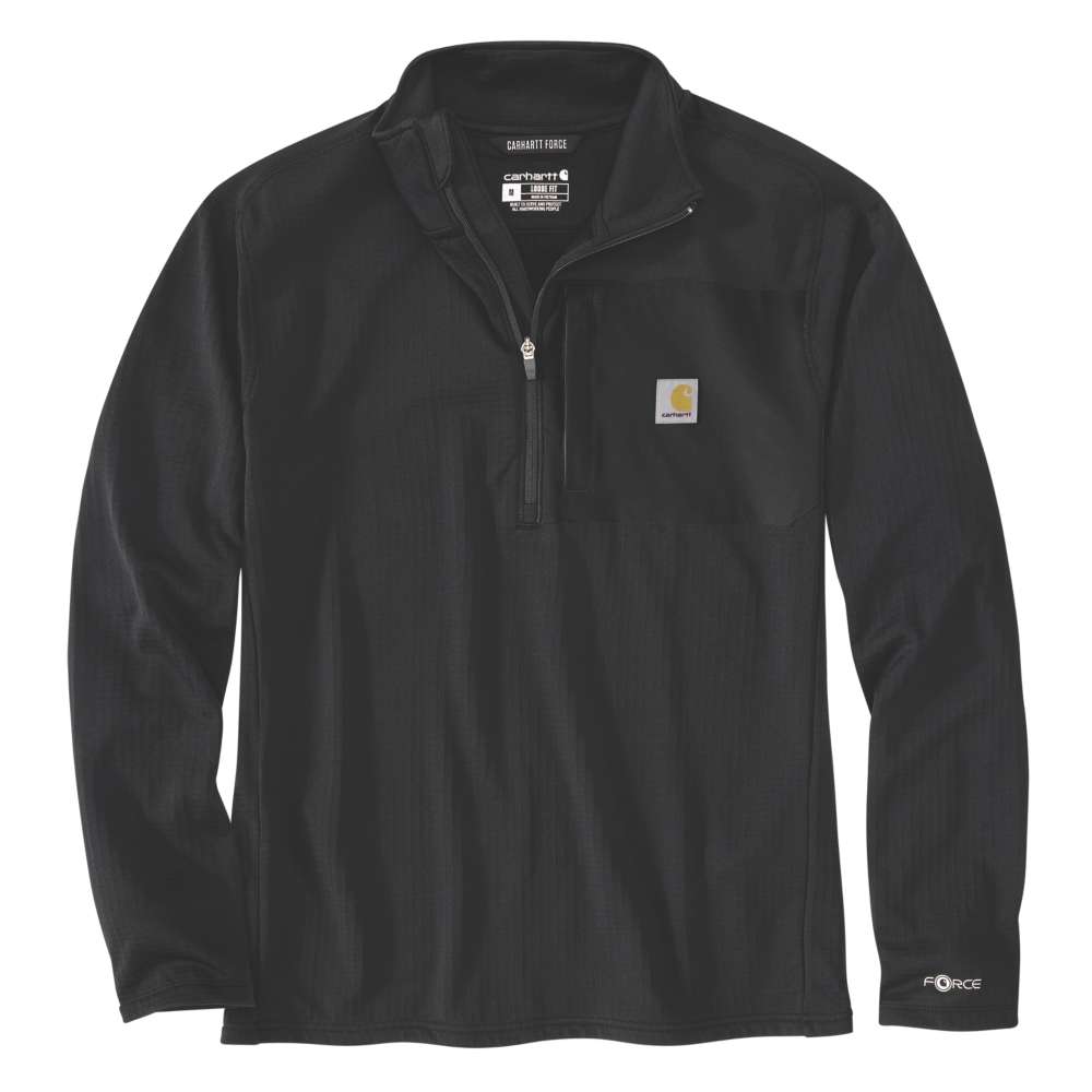 Carhartt 106423 Force Relaxed Fit Mock Neck Half-Zip T-Shirt