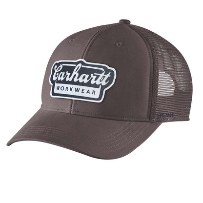 Carhartt 106738 Rugged Flex Twill Mesh-Back Script Patch Cap