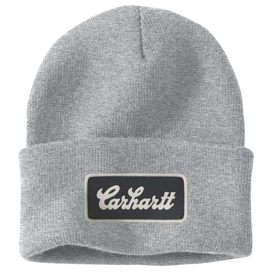 Carhartt 107007 Knit Cuffed Script Patch Beanie