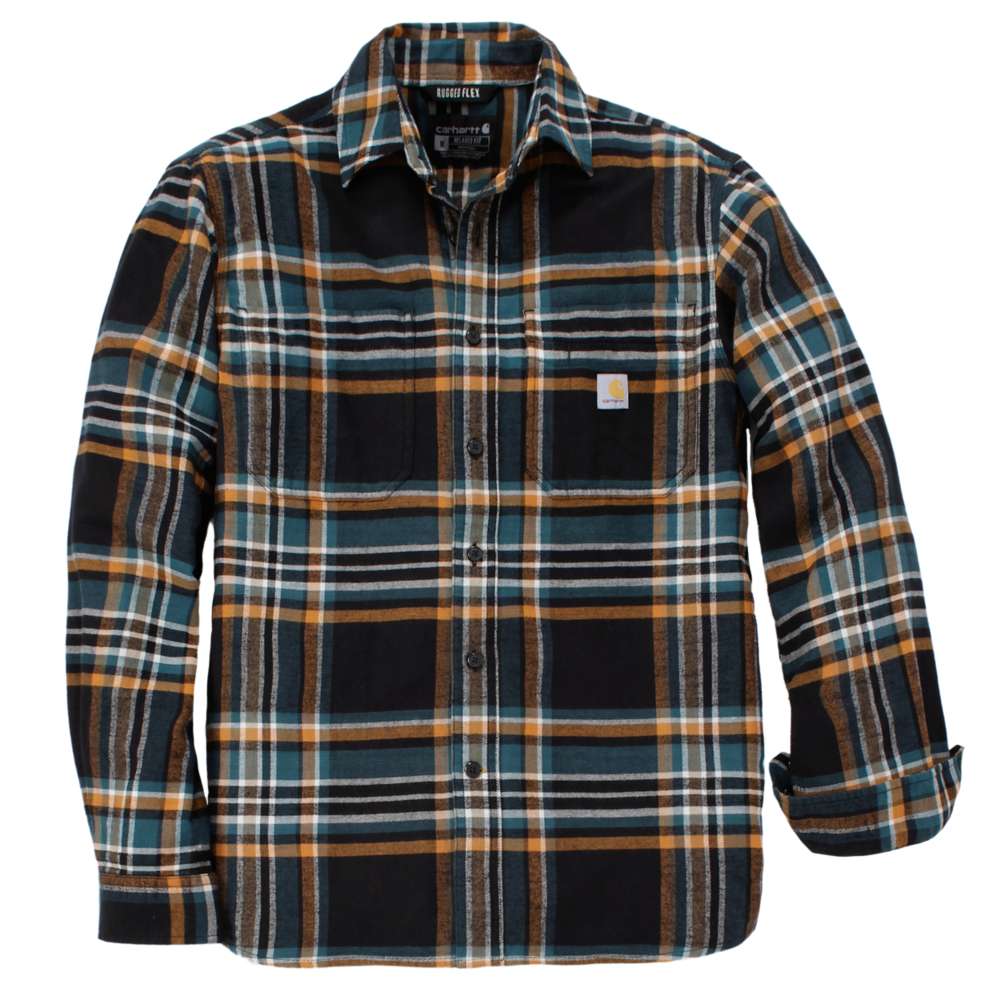 Carhartt 107010 Rugged Flex™ Relaxed Fit Midweight Flannel Long-Sleeve Plaid Shirt