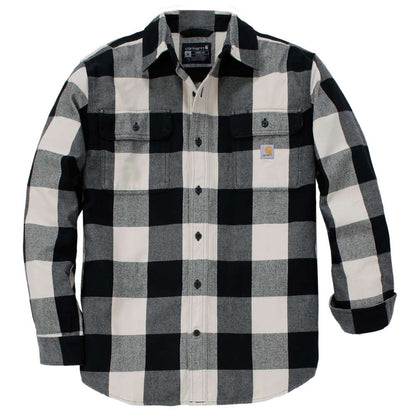 Carhartt 107013 Loose Fit Heavyweight Flannel Long-Sleeve Plaid Shirt