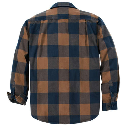 Carhartt 107013 Loose Fit Heavyweight Flannel Long-Sleeve Plaid Shirt