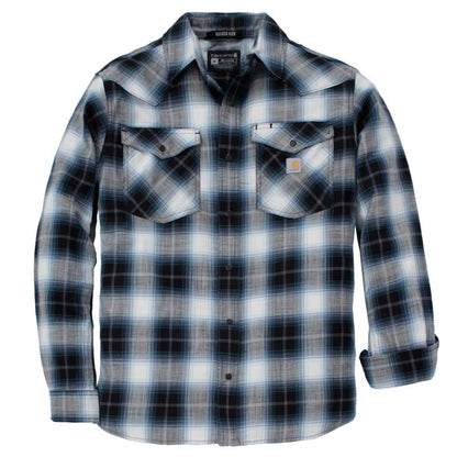 Carhartt 107016  Montana Rugged Flex Long Sleeve  Snap Front Plaid Shrt
