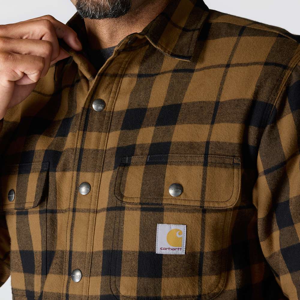 Carhartt 107017 Relaxed Fit Flannel Sherpa-Lined Shirt Jac