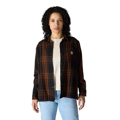 Carharrt 107136 Women's  Tncl Srs LseFit Twll Plaid Shrt