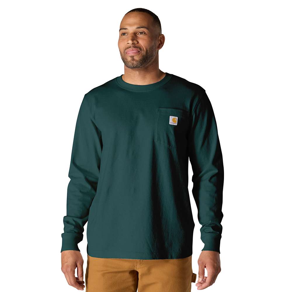 Carhartt 107260 Relaxed Fit Heavyweight Long-Sleeve Mountain Graphic T-Shirt
