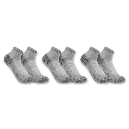 Carhartt SQ5283M FORCE Midweight Quarter Sock 3 Pack