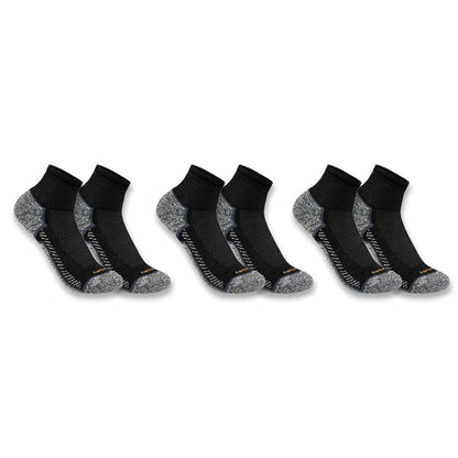 Carhartt SQ5283M FORCE Midweight Quarter Sock 3 Pack