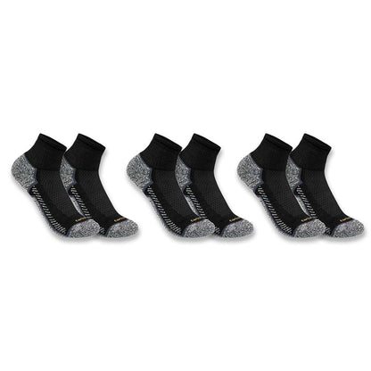 Carhartt SQ5283M FORCE Midweight Quarter Sock 3 Pack
