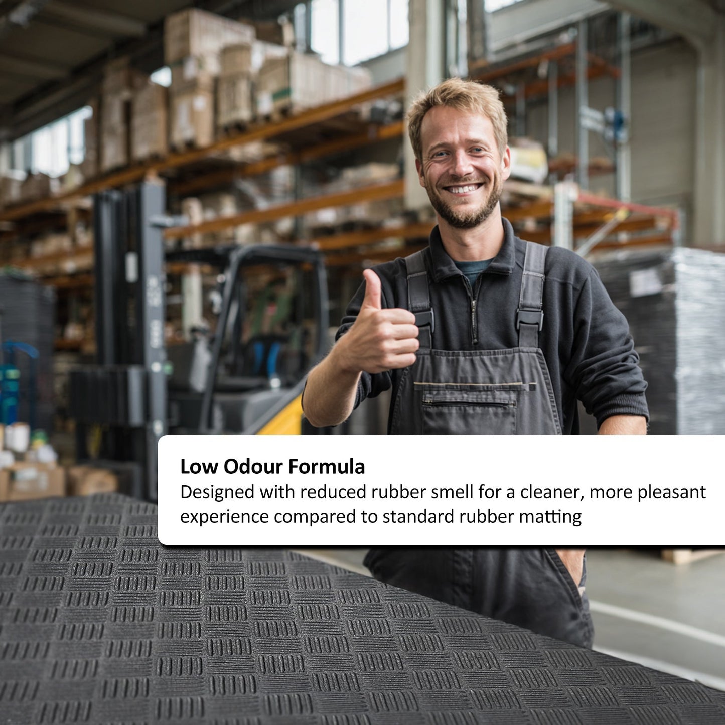 Deckplate Low Profile Rubber Doormat