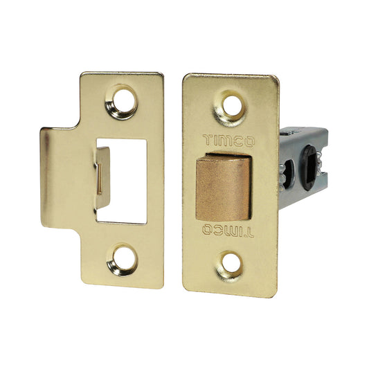 Economy Tubular Latch – Electro Brass (67mm Case / 45mm Backset)