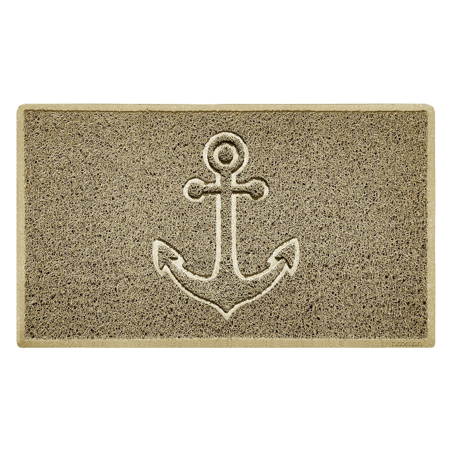 "Anchors Away" Grey Spaghetti Door Mat