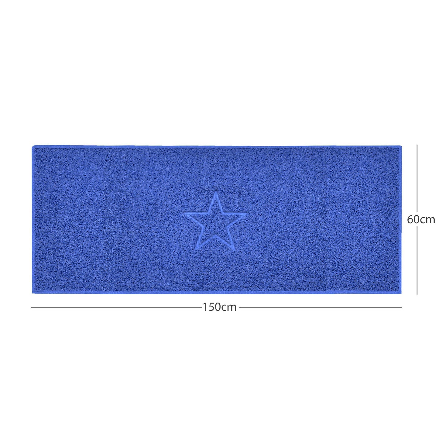 "Star" Embossed Loofah Textured Spaghetti Doormat