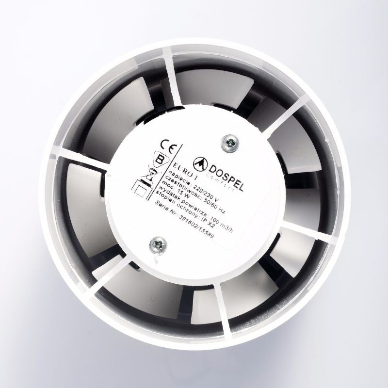 Euro 2 In Line Bathroom Fan 120mm
