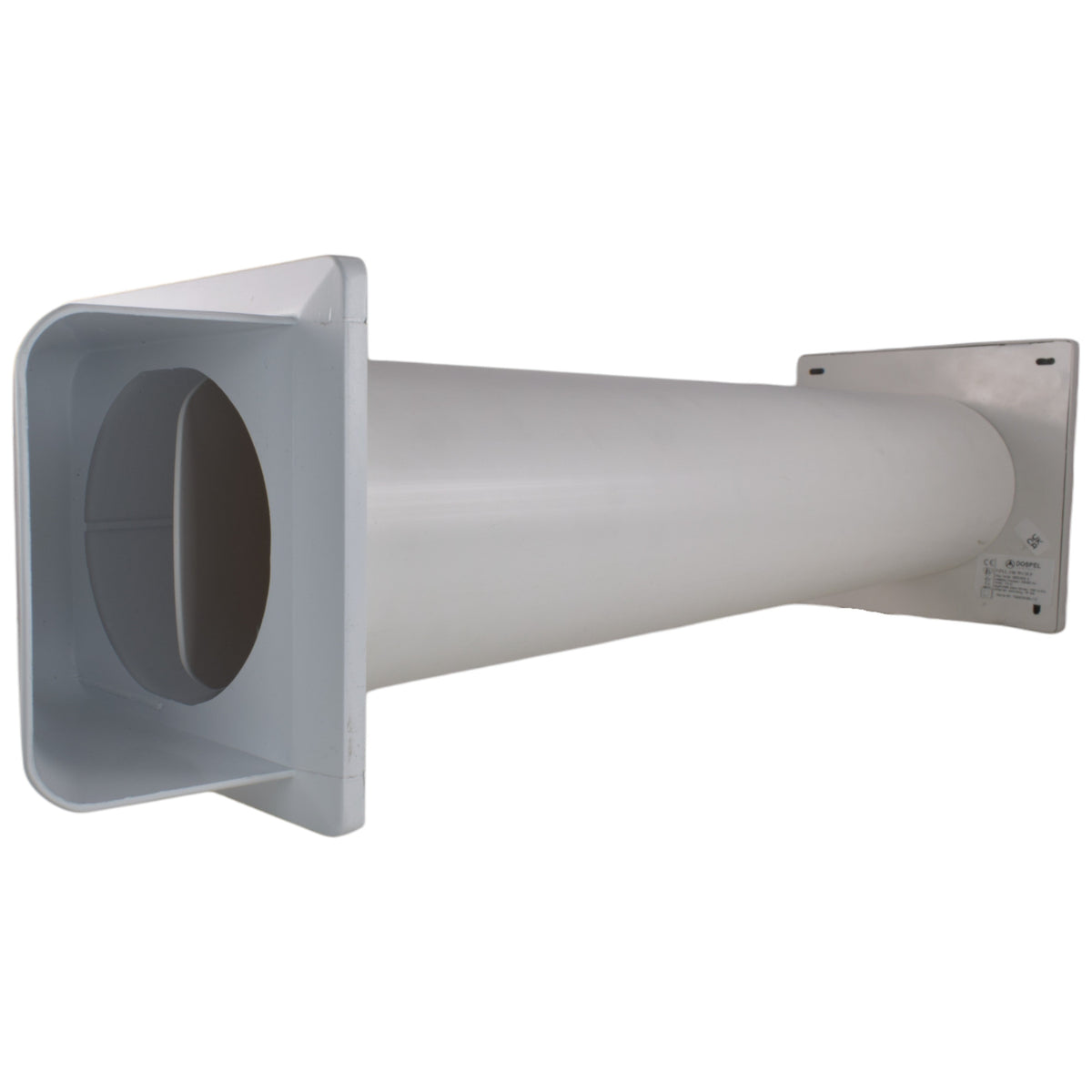 Through Wall Ventilation Kit – STYL Fan with Timer and White External Vent