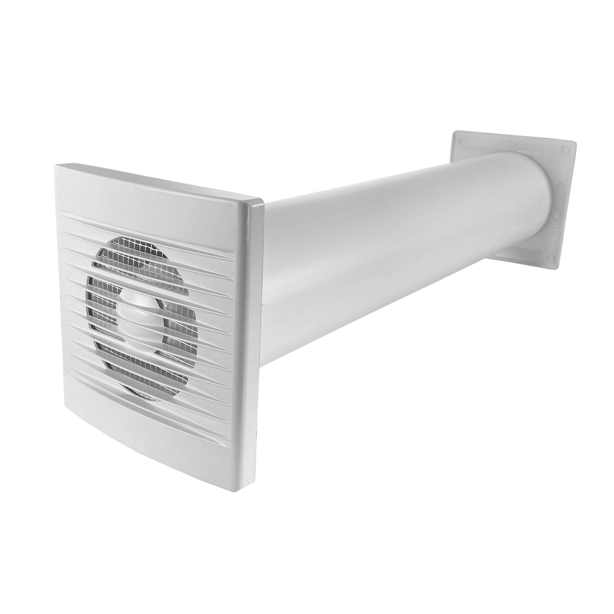 Through Wall Ventilation Kit – STYL Fan with Timer and Graphite External Vent
