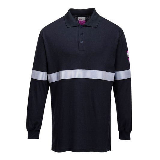 Portwest Modaflame Knit FR Long Sleeve Polo Shirt