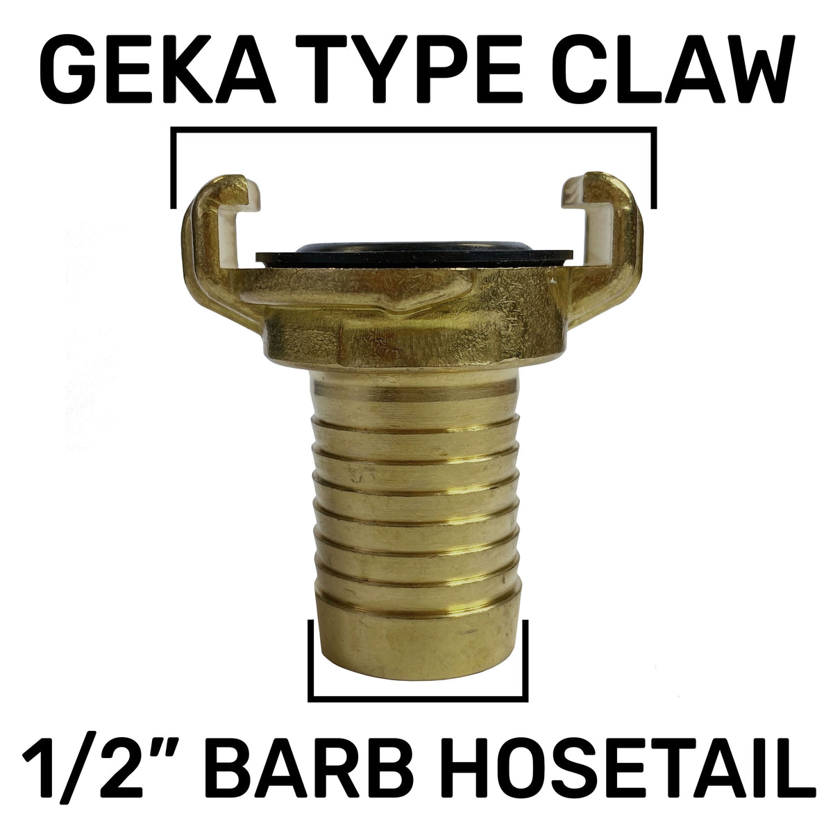 IBC 2” S60X6 Cap with Geka Type Fittings 13mm Barb