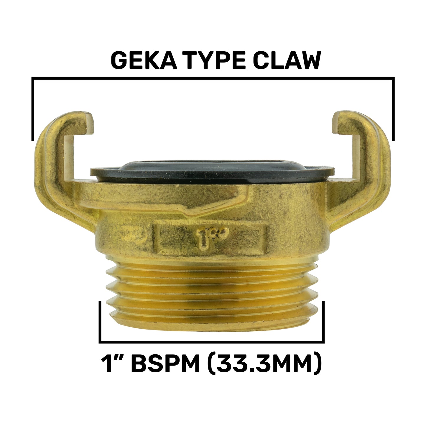 IBC 2” S60X6 Cap with BSPM-F Lever Valve and Geka Type Fitting