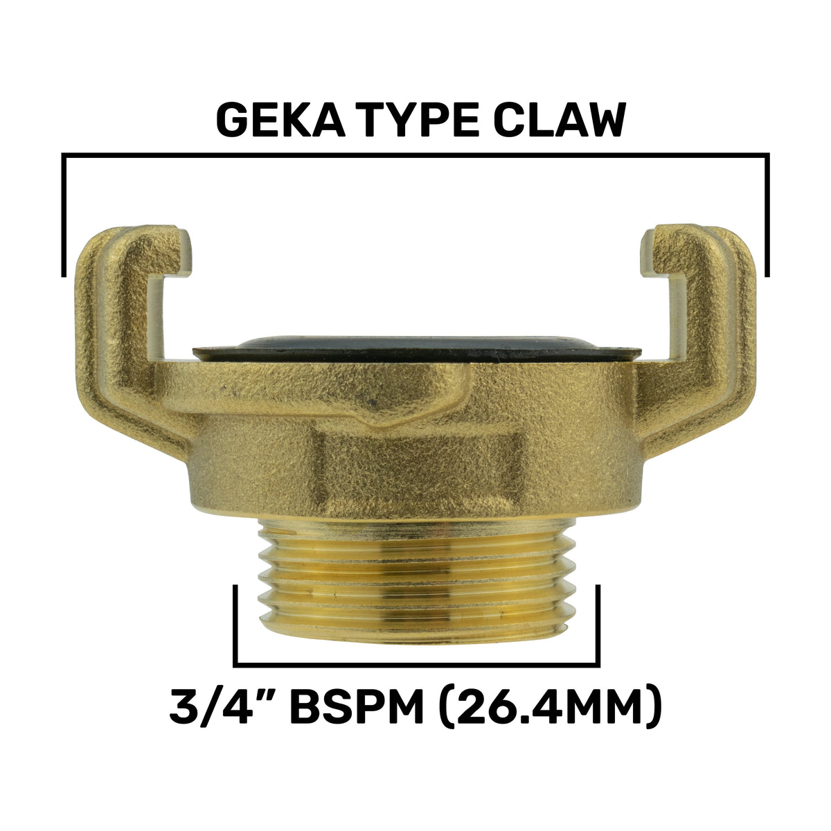 IBC 2” S60X6 Cap with Geka Type Fittings 19mm Barb Swivel Elbow