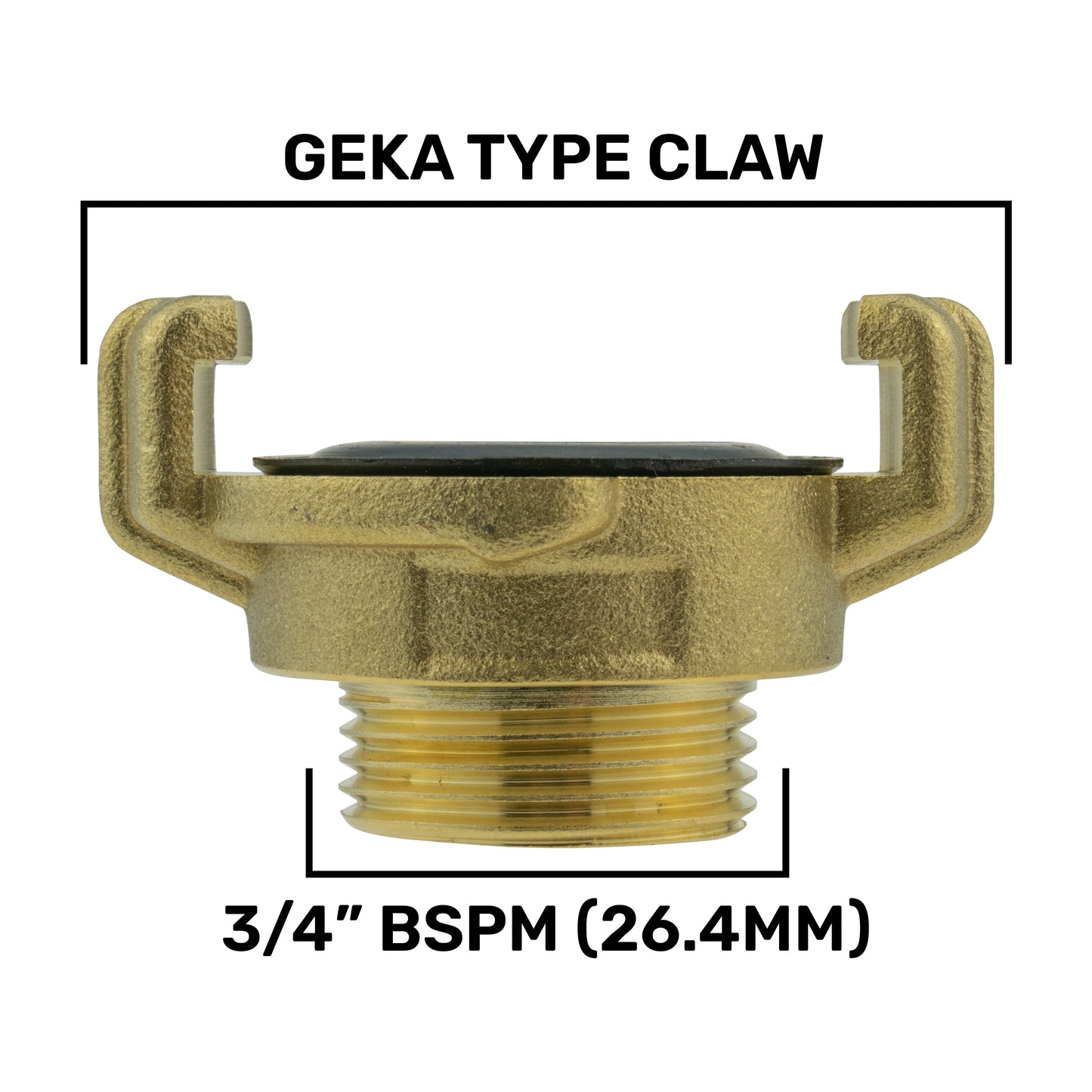 Geka Type Connector with BSPF-Quick Connect Valve & Hose Connector Black Soft