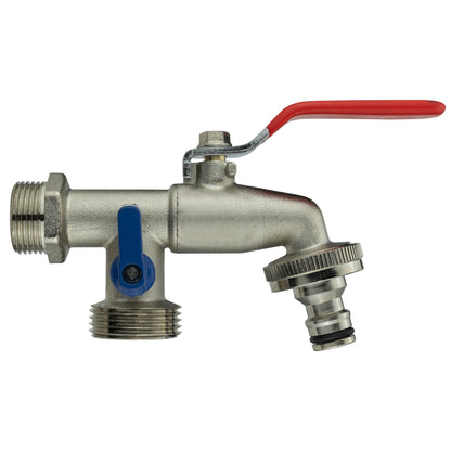 IBC 2” S60X6 Cap with Water Filter, Double Lever Tap and Max Flo Hose Connectors Set