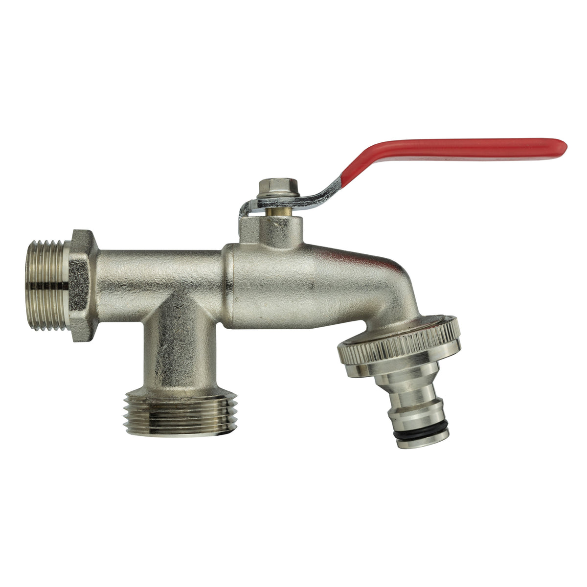 Wall Flange Kit 25mm MDPE + Double Lever Tap ¾” BSP