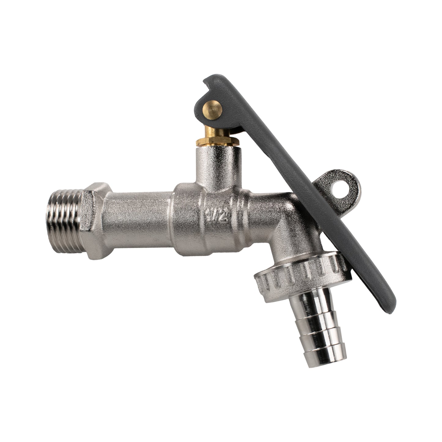 Water Butt Brass Kit 3/4" with Lever Tap Hose Barb and Lever Lock
