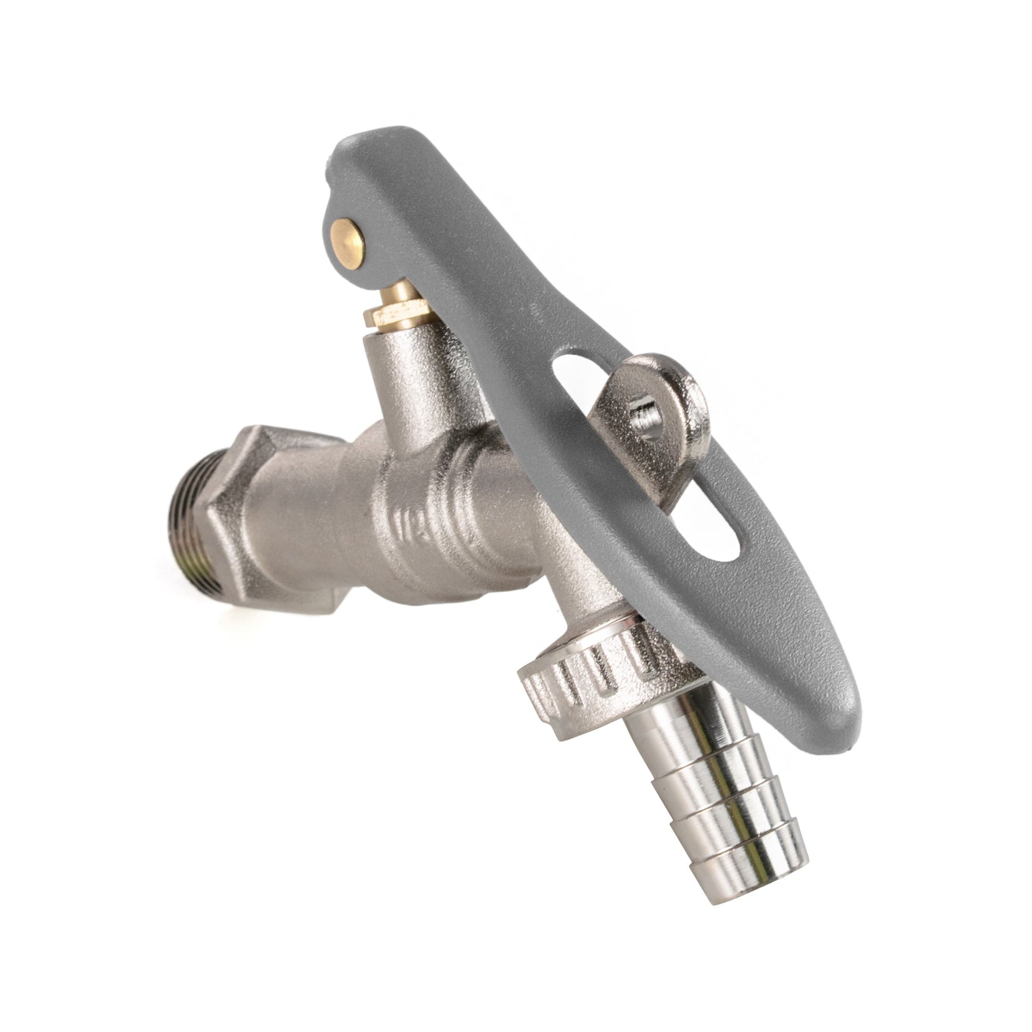 Water Butt Brass Kit 3/4" with Lever Tap Hose Barb and Lever Lock